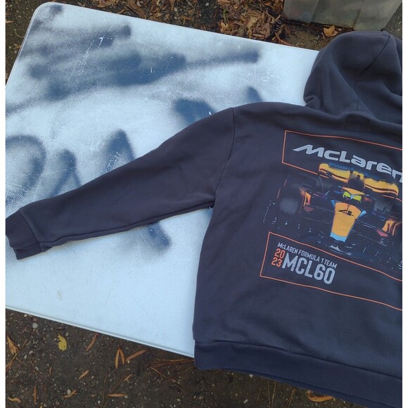 Hollister McLaren Formula 1 Team Gray Graphic Hoodie MCL60 - Picture 8 of 12